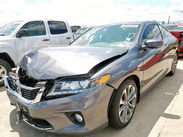 1HGCT2B88FA009472 - 2015 HONDA ACCORD EXL GRAY photo 2