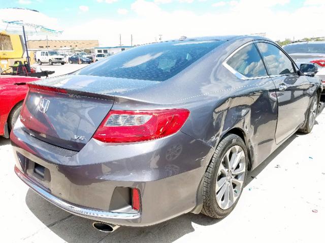 1HGCT2B88FA009472 - 2015 HONDA ACCORD EXL GRAY photo 4