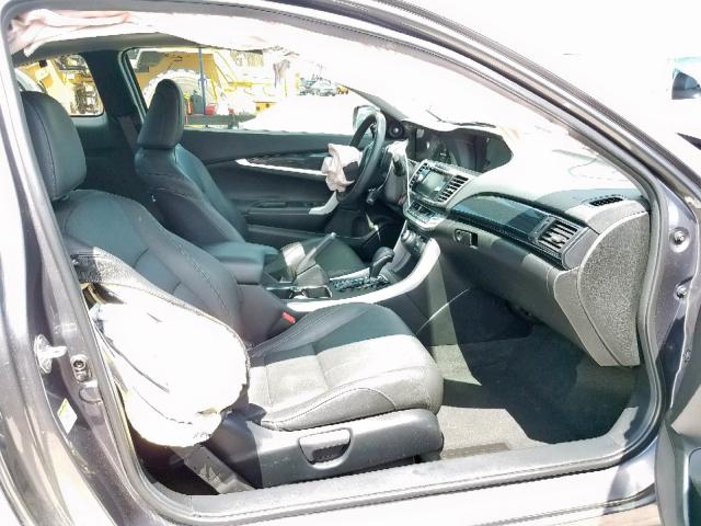 1HGCT2B88FA009472 - 2015 HONDA ACCORD EXL GRAY photo 5