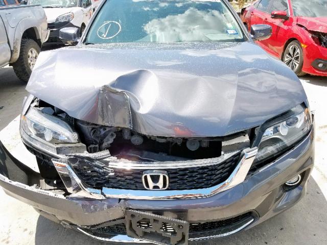 1HGCT2B88FA009472 - 2015 HONDA ACCORD EXL GRAY photo 7