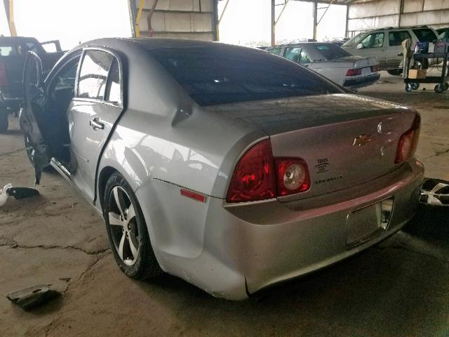 1G1ZC5E06CF392948 - 2012 CHEVROLET MALIBU 1LT SILVER photo 3