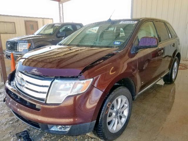 2FMDK48C29BA41674 - 2009 FORD EDGE SEL BURGUNDY photo 2