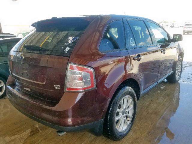 2FMDK48C29BA41674 - 2009 FORD EDGE SEL BURGUNDY photo 4