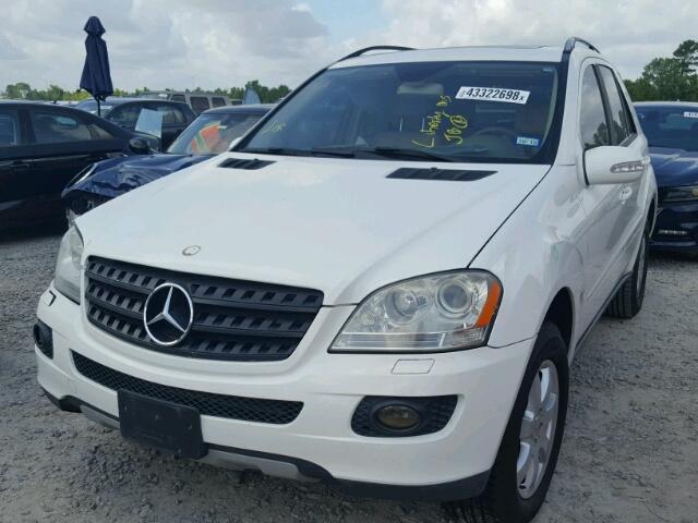 4JGBB86E86A144284 - 2006 MERCEDES-BENZ ML 350 WHITE photo 2