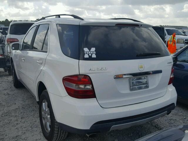 4JGBB86E86A144284 - 2006 MERCEDES-BENZ ML 350 WHITE photo 3