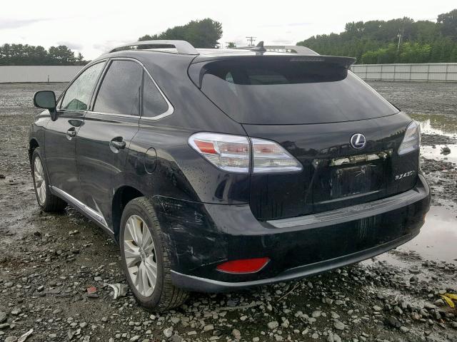 JTJBC1BA5A2010084 - 2010 LEXUS RX 450 BLACK photo 3