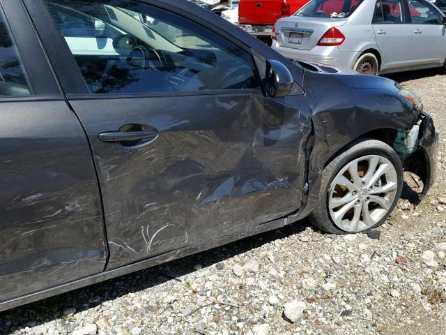 JM1BL1S59A1342783 - 2010 MAZDA 3 S GRAY photo 9