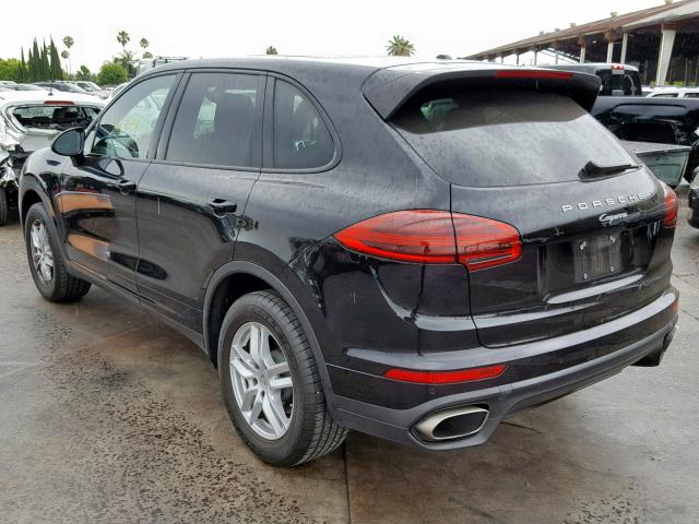 WP1AA2A22GLA11425 - 2016 PORSCHE CAYENNE BLACK photo 3