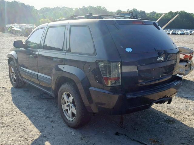 1J4GS48K65C505286 - 2005 JEEP GRAND CHER BLACK photo 3