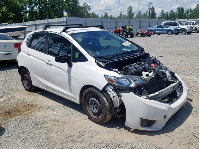 3HGGK5G58FM735310 - 2015 HONDA FIT LX WHITE photo 1