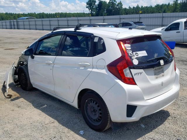 3HGGK5G58FM735310 - 2015 HONDA FIT LX WHITE photo 3