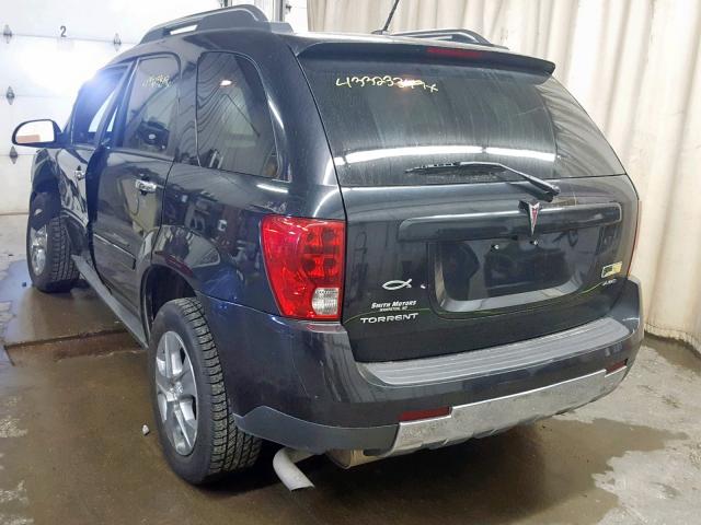 2CKDL43F186301453 - 2008 PONTIAC TORRENT BLACK photo 3