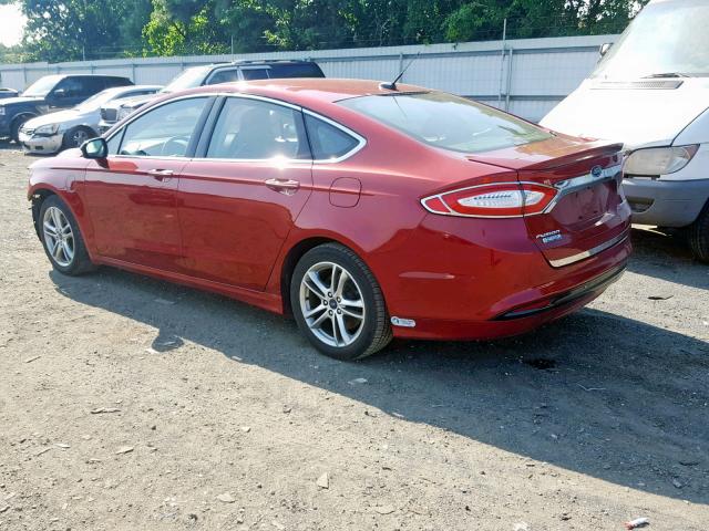 3FA6P0SU8FR246850 - 2015 FORD FUSION TIT MAROON photo 3