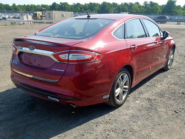 3FA6P0SU8FR246850 - 2015 FORD FUSION TIT MAROON photo 4