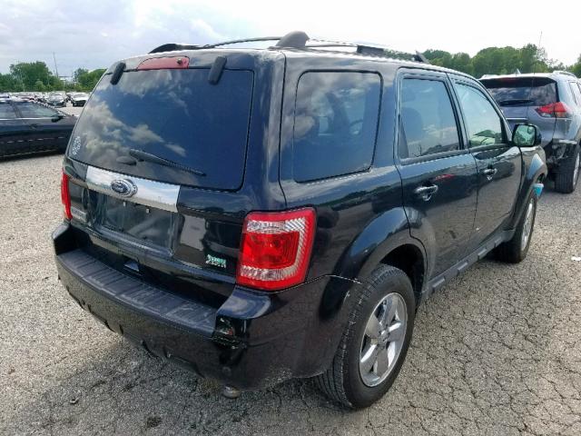 1FMCU0EG2CKA75519 - 2012 FORD ESCAPE LIM BLACK photo 4