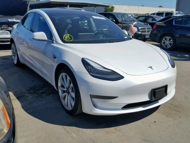 5YJ3E1EA6KF311717 - 2019 TESLA MODEL 3 WHITE photo 1