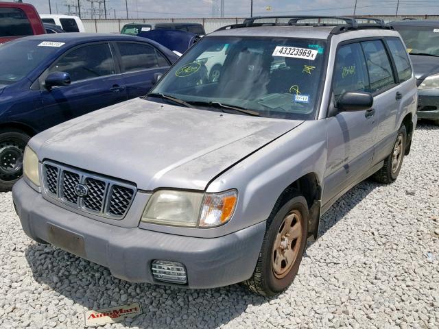 JF1SF63572G715861 - 2002 SUBARU FORESTER L GRAY photo 2