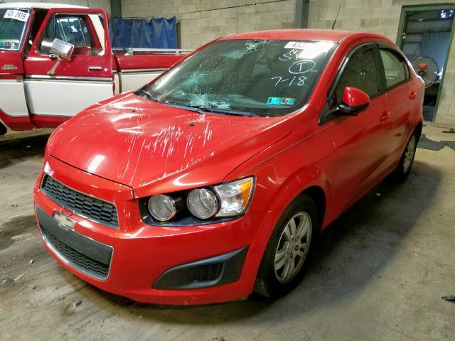 1G1JA5SH9C4129782 - 2012 CHEVROLET SONIC LS ORANGE photo 2