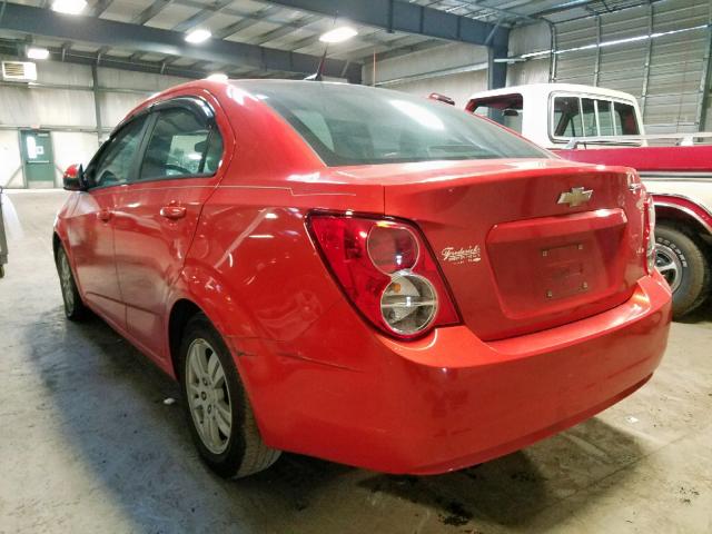 1G1JA5SH9C4129782 - 2012 CHEVROLET SONIC LS ORANGE photo 3