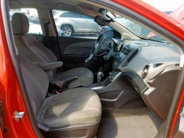 1G1JA5SH9C4129782 - 2012 CHEVROLET SONIC LS ORANGE photo 5