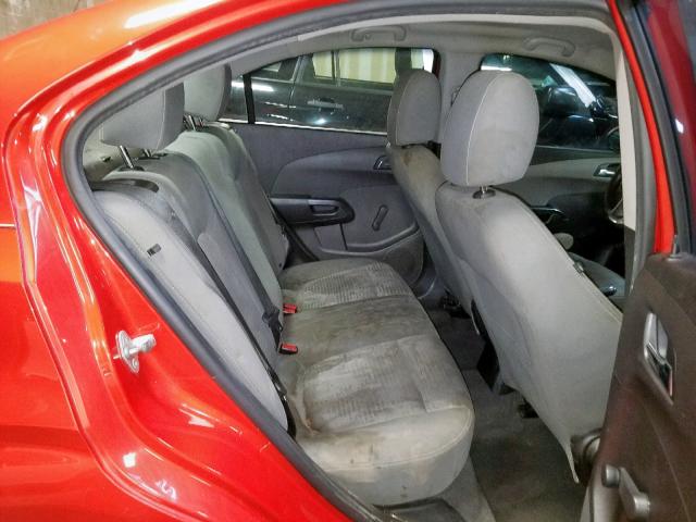 1G1JA5SH9C4129782 - 2012 CHEVROLET SONIC LS ORANGE photo 6