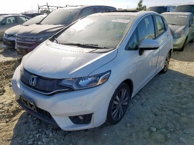 JHMGK5H70GS009365 - 2016 HONDA FIT EX WHITE photo 2