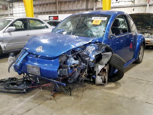 3VWBK31C34M414189 - 2004 VOLKSWAGEN NEW BEETLE ლურჯი ფოტო 2