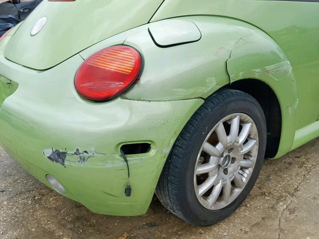 3VWCK31C34M411040 - 2004 VOLKSWAGEN NEW BEETLE Կանաչ լուսանկար 10