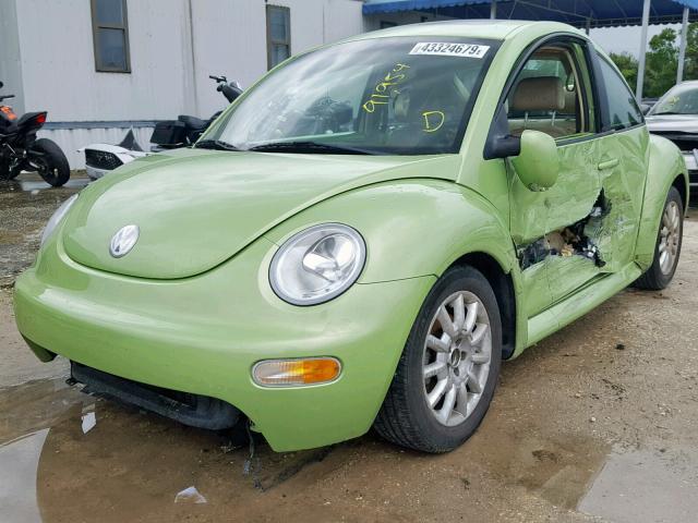 3VWCK31C34M411040 - 2004 VOLKSWAGEN NEW BEETLE Կանաչ լուսանկար 2