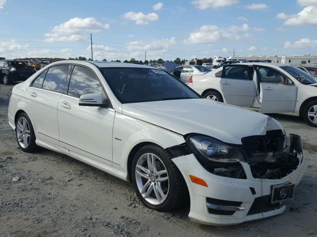 WDDGF4HBXCA716158 - 2012 MERCEDES-BENZ C 250 WHITE photo 1