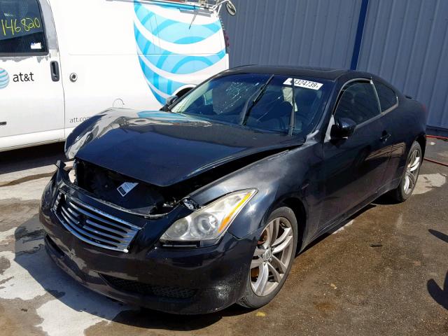 JNKCV64F29M650243 - 2009 INFINITI G37 BLACK photo 2