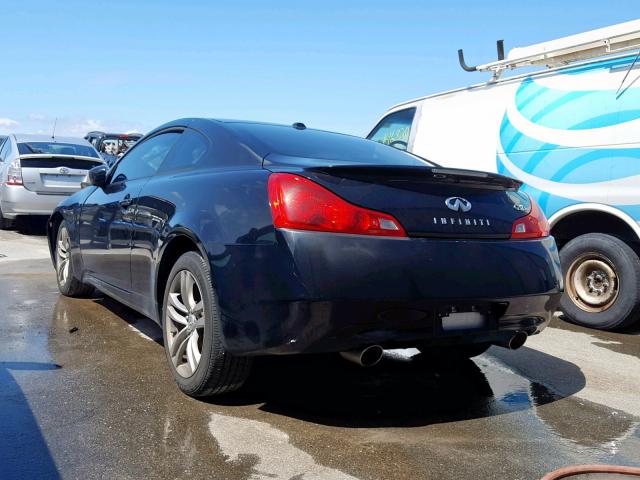 JNKCV64F29M650243 - 2009 INFINITI G37 BLACK photo 3