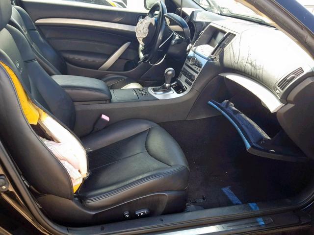 JNKCV64F29M650243 - 2009 INFINITI G37 BLACK photo 5