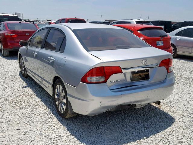1HGFA16909L023780 - 2009 HONDA CIVIC EXL 银色 照片 3