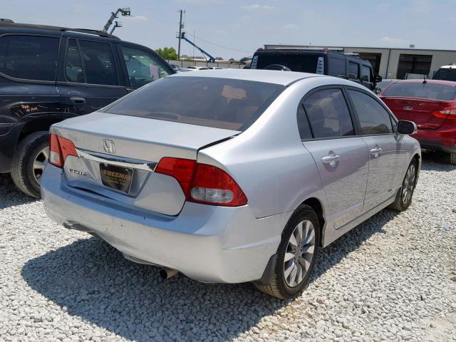 1HGFA16909L023780 - 2009 HONDA CIVIC EXL 银色 照片 4