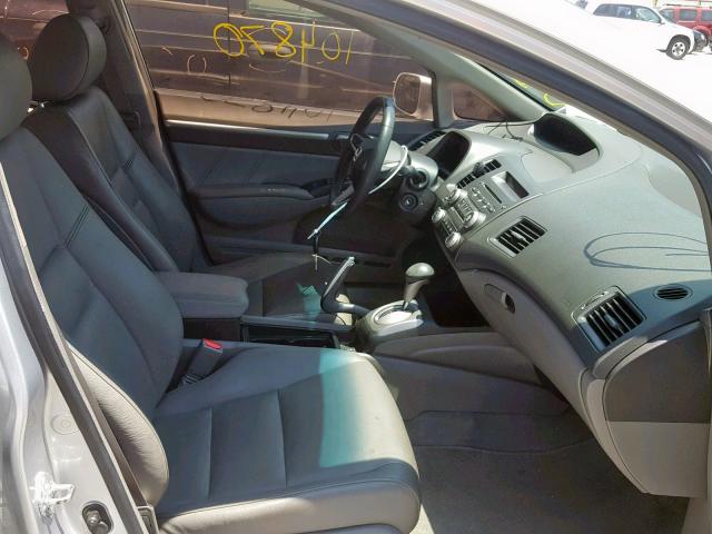 1HGFA16909L023780 - 2009 HONDA CIVIC EXL 银色 照片 5