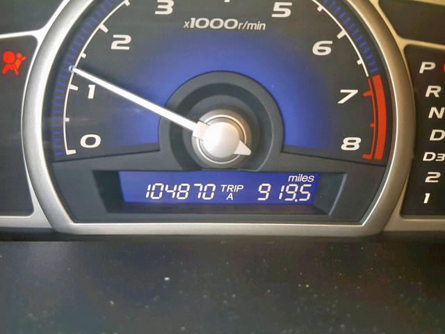 1HGFA16909L023780 - 2009 HONDA CIVIC EXL 银色 照片 8