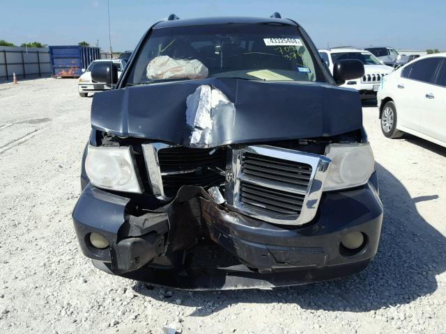 1D8JB18T29F708376 - 2009 DODGE DURANGO HY BLUE photo 9