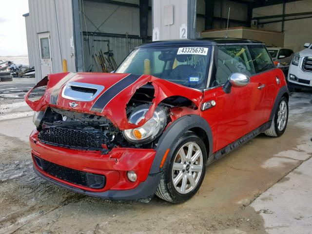 WMWSV3C58DT477277 - 2013 MINI COOPER S წითელი ფოტო 2