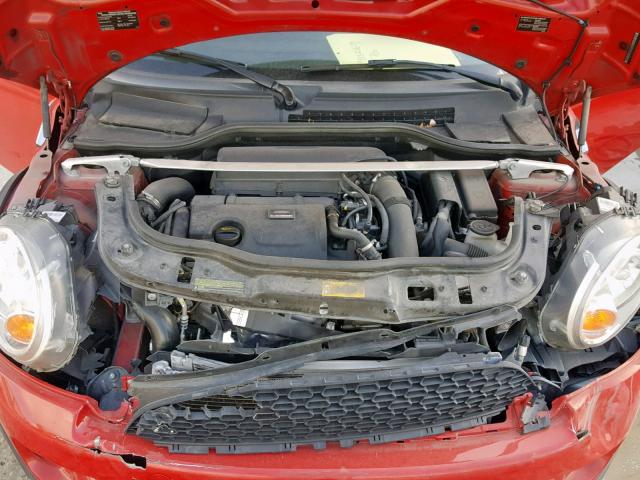 WMWSV3C58DT477277 - 2013 MINI COOPER S წითელი ფოტო 7