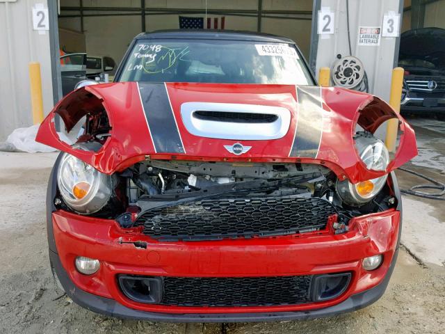WMWSV3C58DT477277 - 2013 MINI COOPER S წითელი ფოტო 9