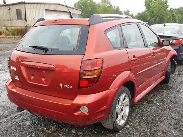 5Y2SL65888Z408464 - 2008 PONTIAC VIBE RED photo 4