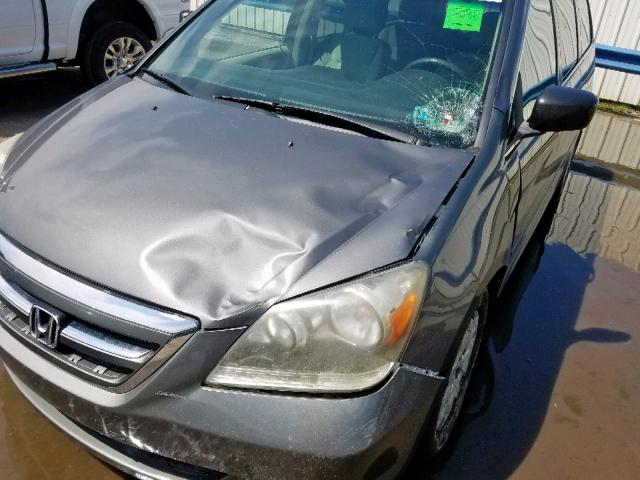 5FNRL38297B101118 - 2007 HONDA ODYSSEY LX GRAY photo 9