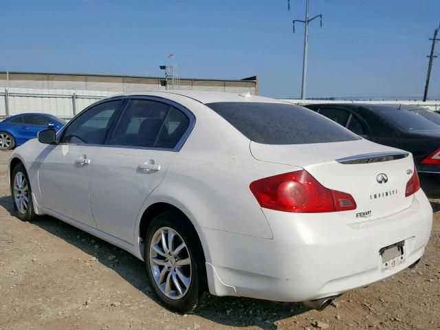 JNKCV61F39M051470 - 2009 INFINITI G37 WHITE photo 3