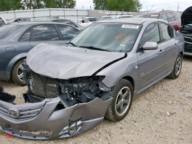 JM1BK323X41177232 - 2004 MAZDA 3 S GRAY photo 2