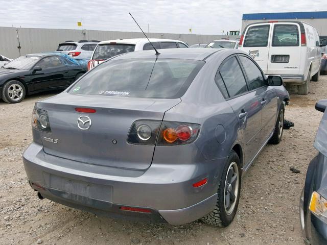 JM1BK323X41177232 - 2004 MAZDA 3 S GRAY photo 4