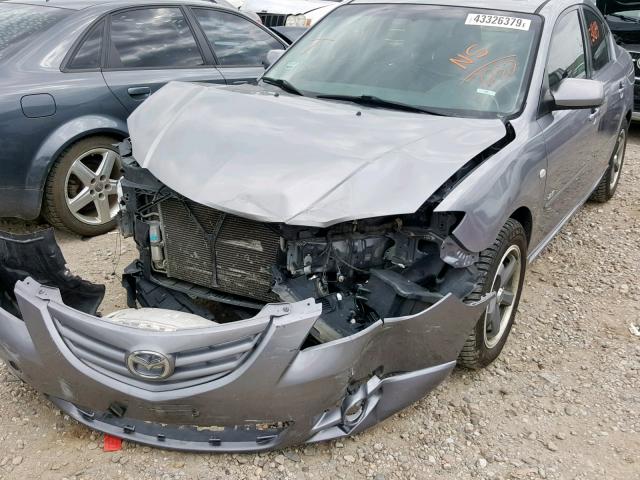 JM1BK323X41177232 - 2004 MAZDA 3 S GRAY photo 9