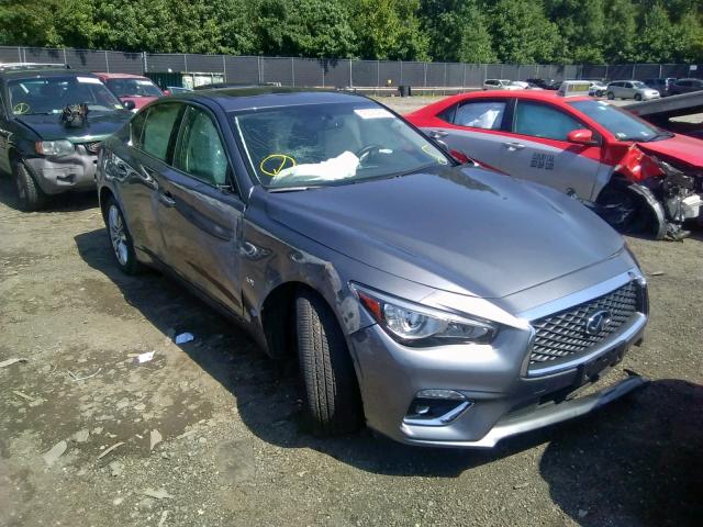 JN1EV7AR9KM550356 - 2019 INFINITI Q50 LUXE GRAY photo 1