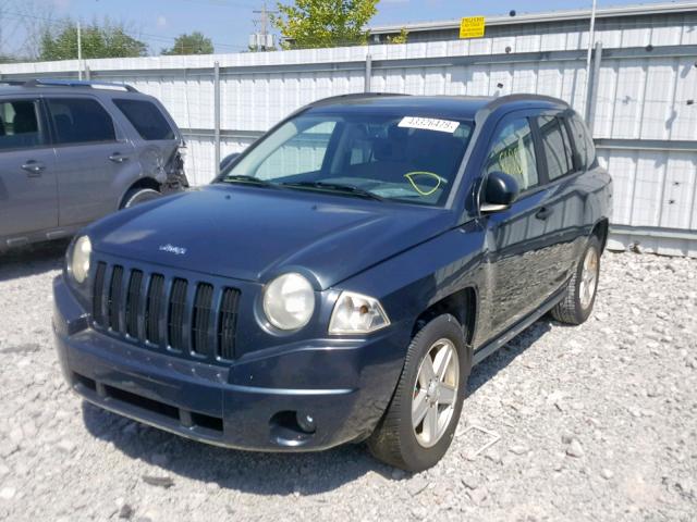 1J8FT470X7D251019 - 2007 JEEP COMPASS BLUE photo 2