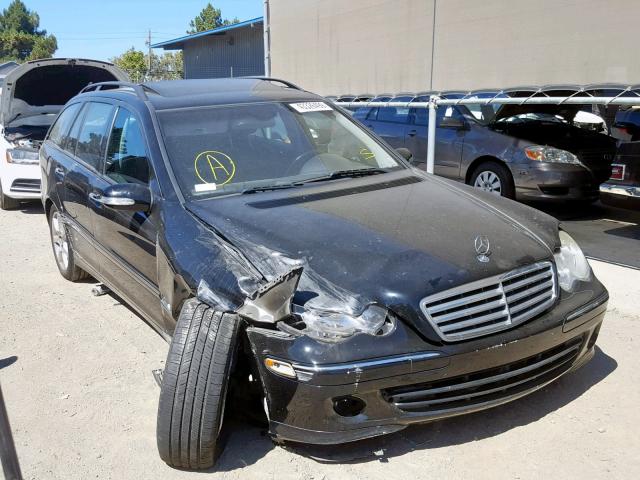 WDBRH81J45F612937 - 2005 MERCEDES-BENZ C 240 SPOR BLACK photo 1